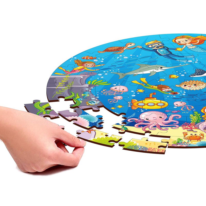 Wooden Ocean Jigsaw Puzzle, 60 Pcs