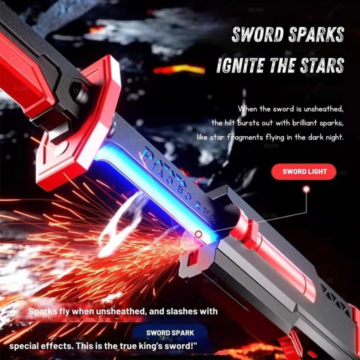 Lightsaber Dazzling Sparking Sword | Lighting Action Toy with Glow & Mist & Sound