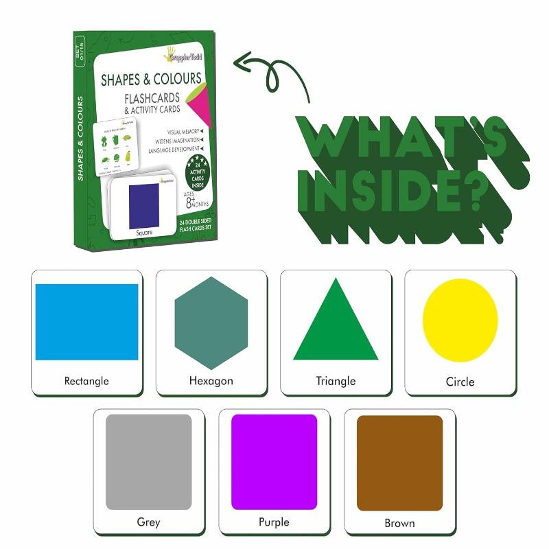 Shapes & Colours Flashcards with Activities