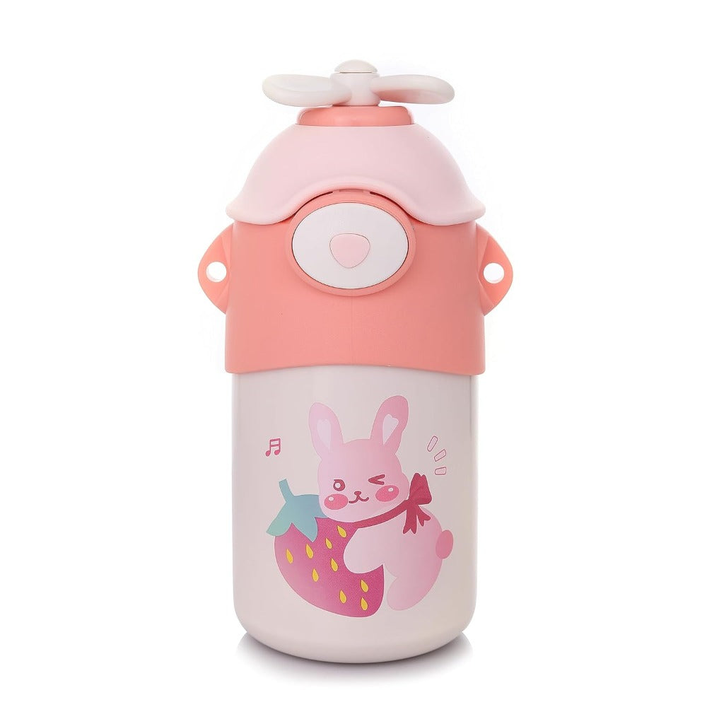 Helicopter Style Water Bottle with Handle (500ml) | Pink