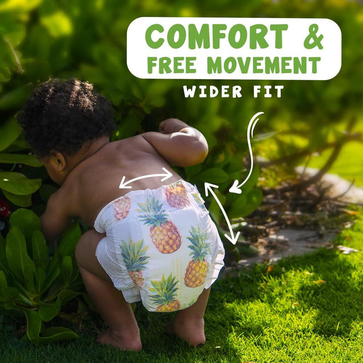 PureBorn Organic Bamboo (Size-4) Baby Disposable Diapers | 48 Pieces | 7-12 kgs