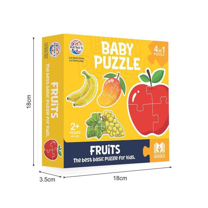 Ratna's Educational Baby Jigsaw Puzzle- Fruits