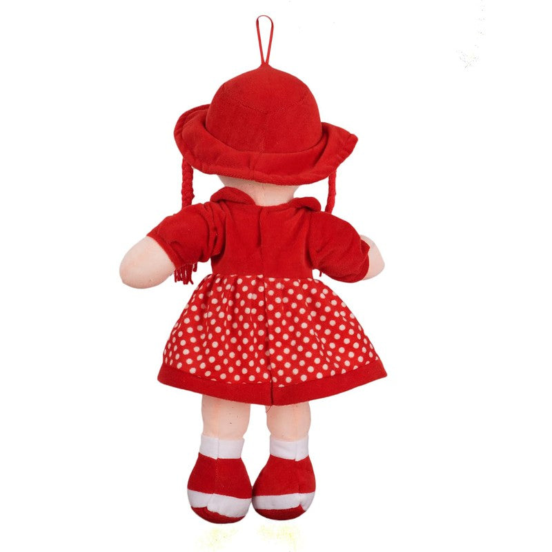 Rinky Doll Super Soft Washable Doll Soft Toy | Stuffed Soft Plush Toy Red - 45 Cm