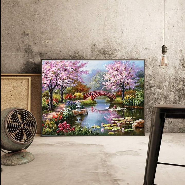 FunBlast 5D Scenery Diamond Painting Kit for Kids & Adults | DIY Crystal Art Craft Kit for Home Decor & Creative Gifting (12 x 16 Inch)