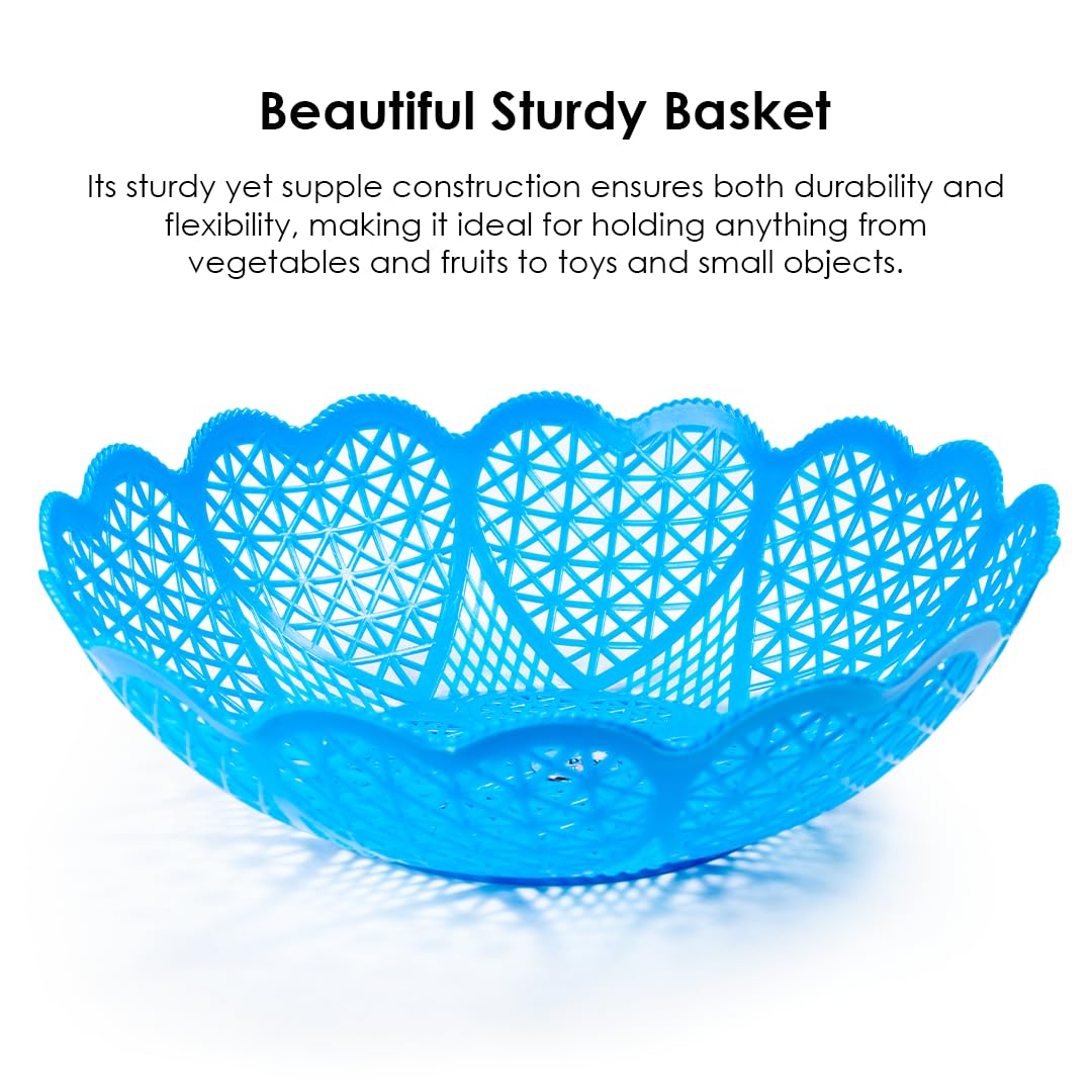 Vegetable Basket Set 12 Pcs | Pretend Play Kitchen Food Playset | Assorted colours