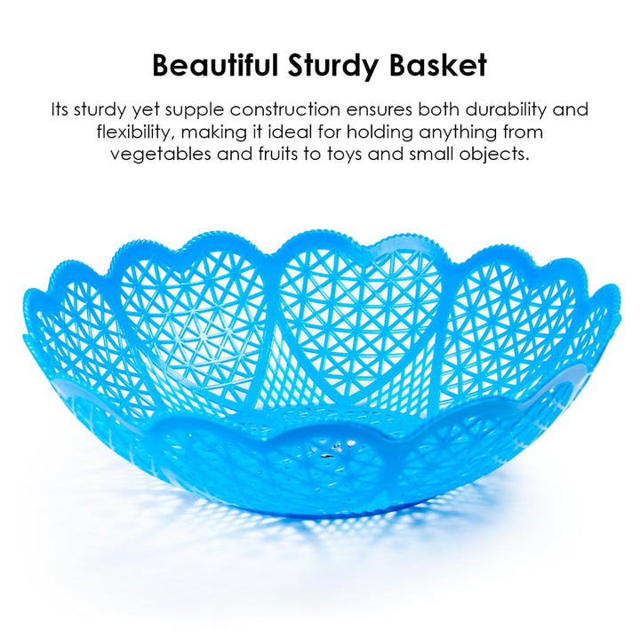 Vegetable Basket Set 12 Pcs | Pretend Play Kitchen Food Playset | Assorted colours