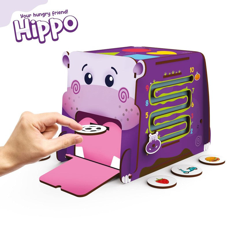 Hippopotamus Game - Learn to Identify Edible and Non Edible Items | Early Educational Development Activity Toy for Preschool and Montessori Kids