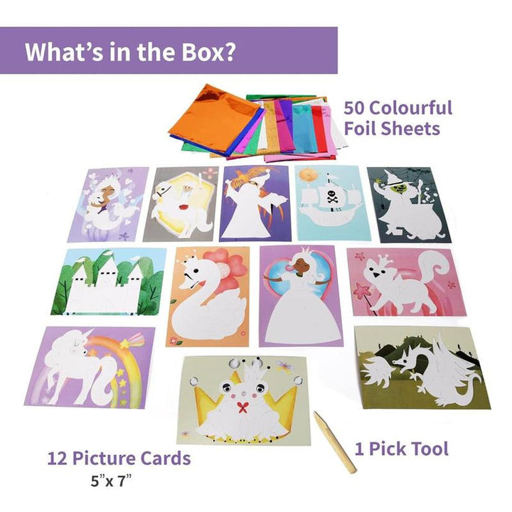 Chalk & Chuckles Fabulous Foil Art - Creative DIY Craft Kit (4-9 Years)