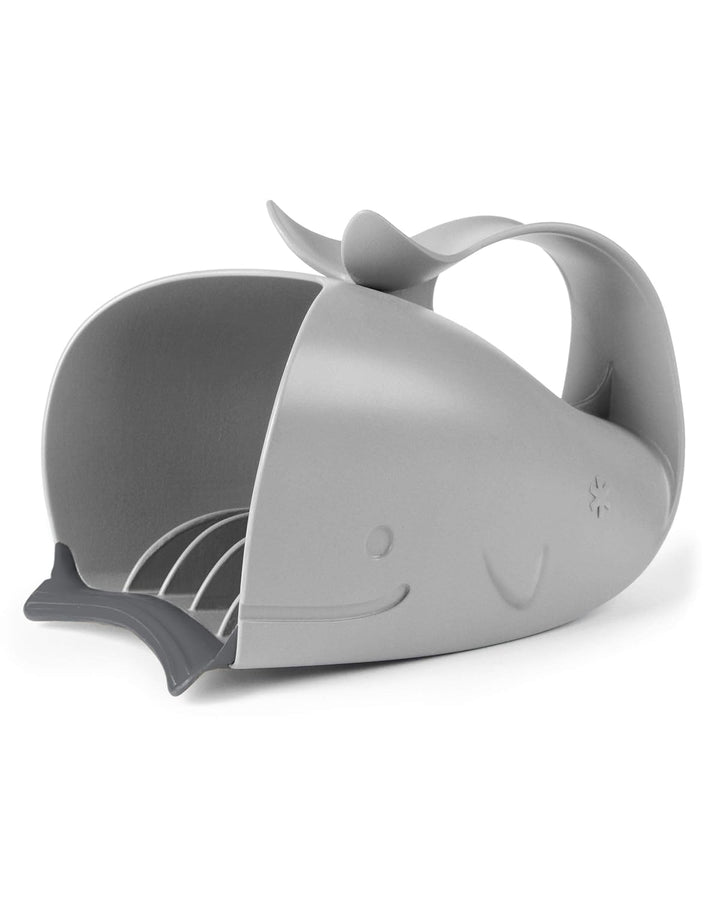 Skip Hop Moby Waterfall Bath Rinser - Grey | Soft Comfort Edge Bath Rinse Cup