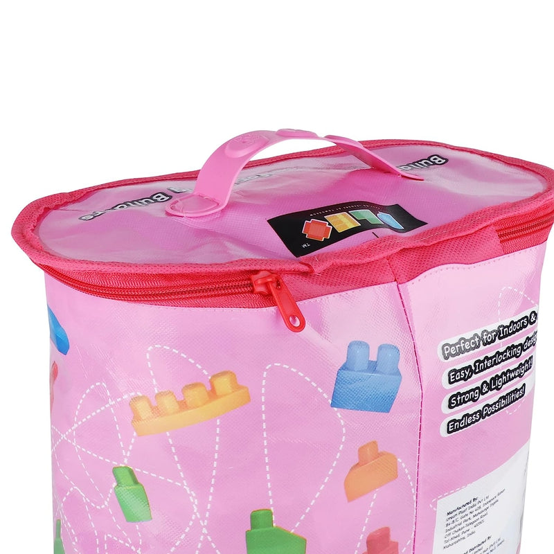 Buy Building Blocks Bag Pack (80 Pieces) Pink on Snooplay India