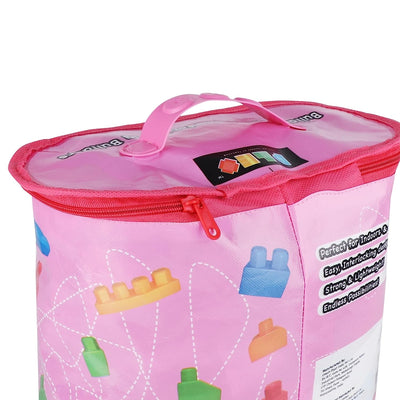 Building Blocks Bag Pack (80 Pieces) - Pink