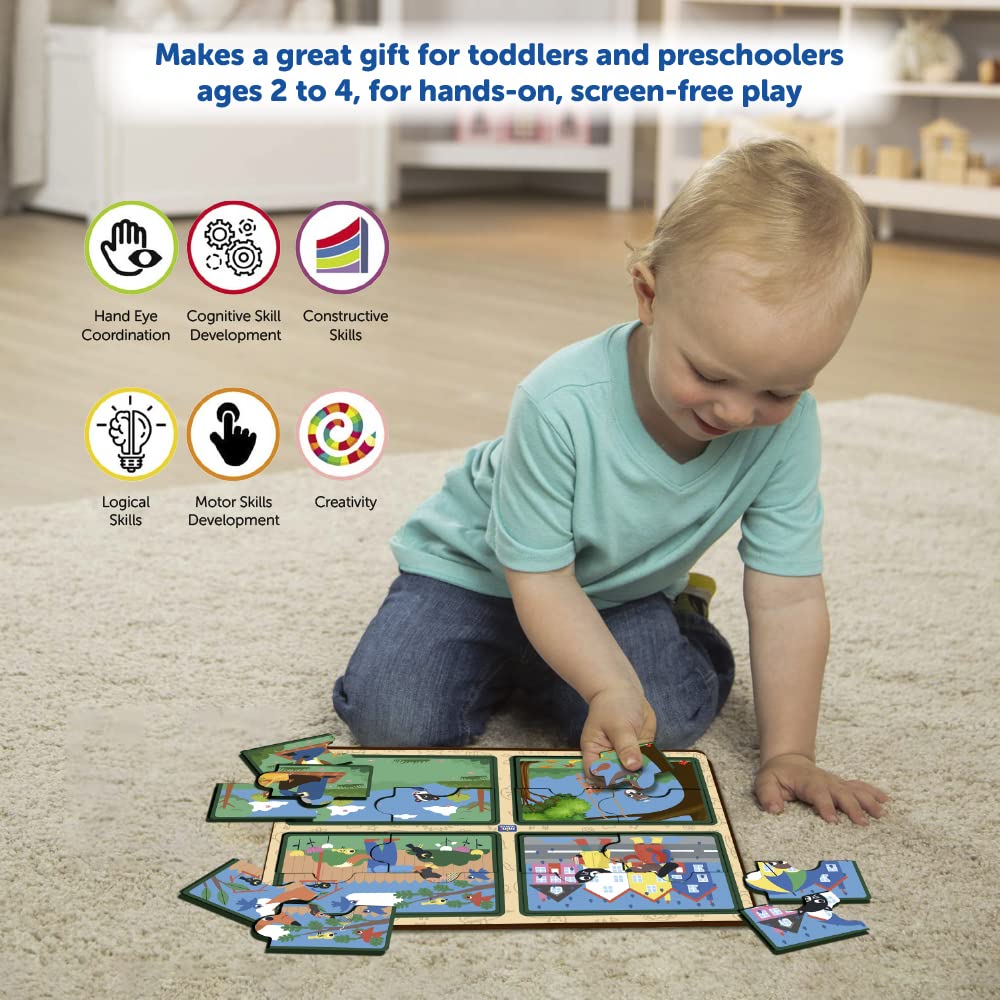 4 Pieces Of Act of Kindness Jumbo Pieces Puzzle (Set of 4)