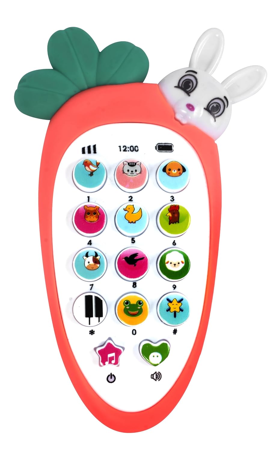 Venetian Industries My Smart Phone Toy | Musical Baby Phone with Animal Sounds & Lights | Interactive Pretend Play Toy