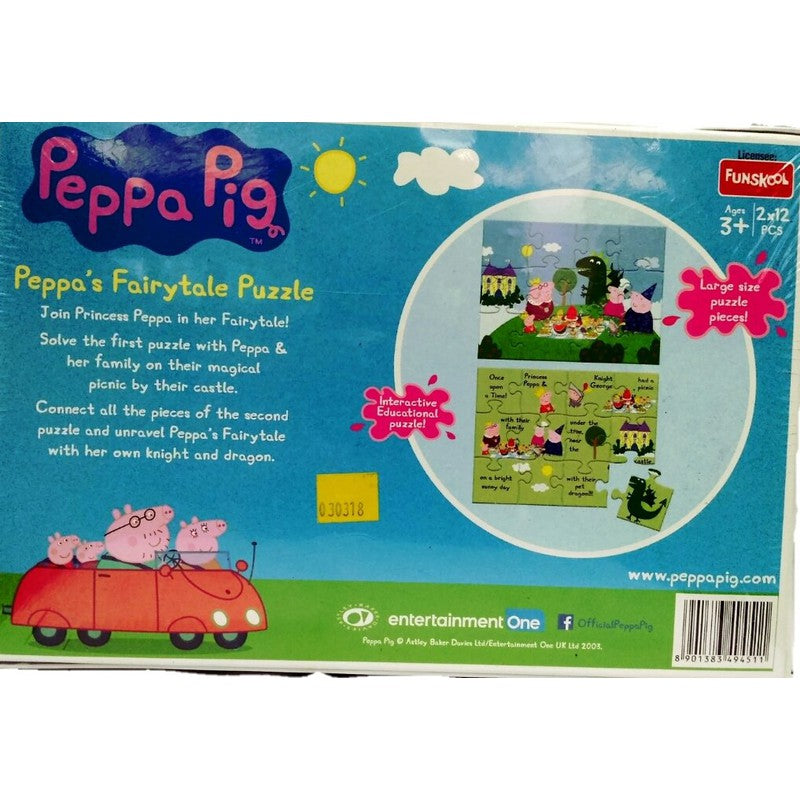 Original Funskool Peppa Pig Fairy Tales 2 in 1 Educational Puzzle