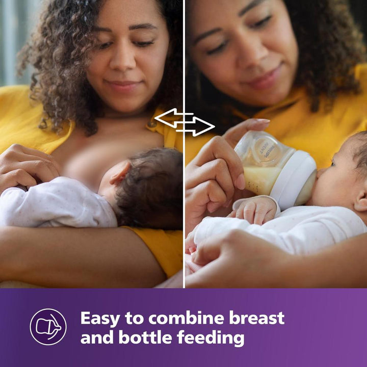 Philips Avent Natural Baby Feeding Bottle - 260ml | | Natural Response Technology Mimics Breastfeeding ( SCY903/01)