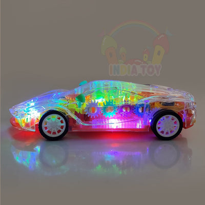 Remote Control Rechargeable Car with Sound & Light Gear Simulation Mechanical Car