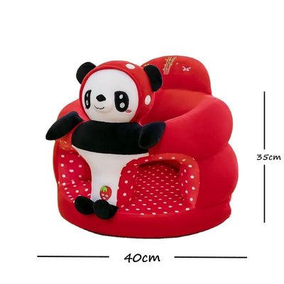 PANDA Shape Baby Soft Plush Cushion Baby Sofa Seat