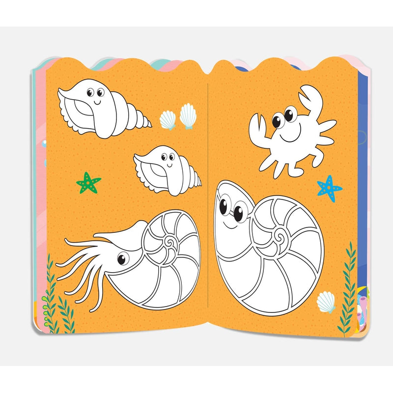 Under The Sea - Coloring and Sticker Activity Book (With 150+ Stickers) [Paperback] Wonder House Books