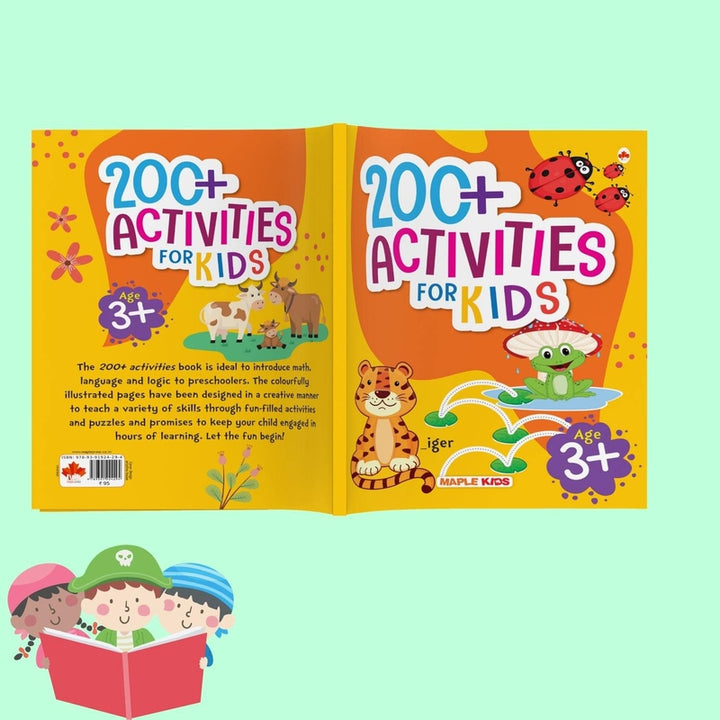 Brain Activity Book for Kids - 200+ Activities - Math, Language, and Logic