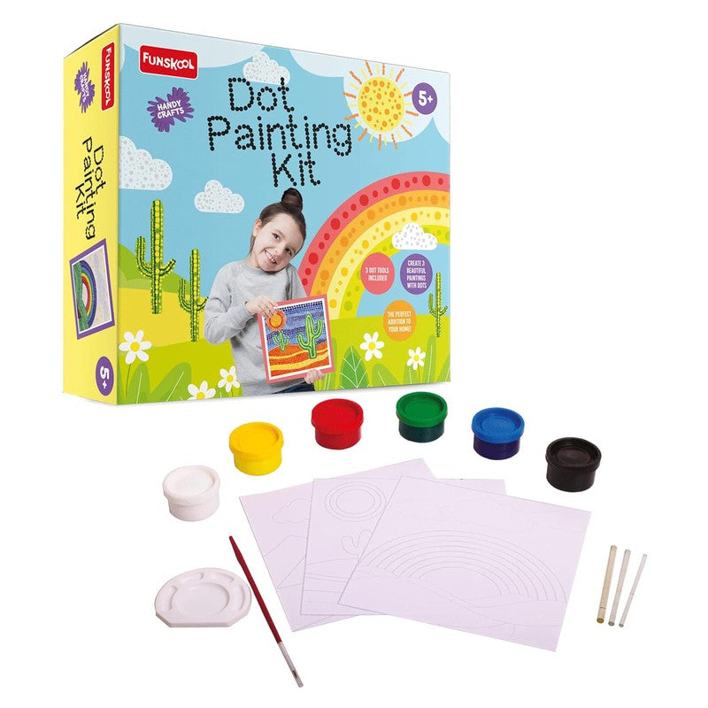 Original Funskool Handycrafts Dot Painting Kit