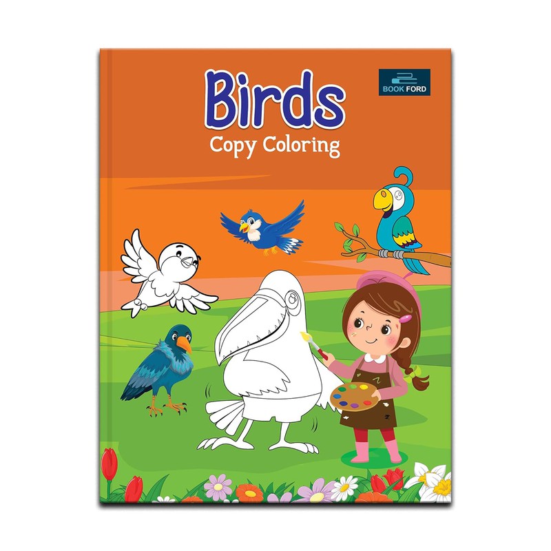 Birds Copy Coloring Books For Kids