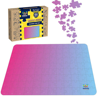 Gradient multi Puzzle Wooden Jigsaw Puzzle, 108 Pieces