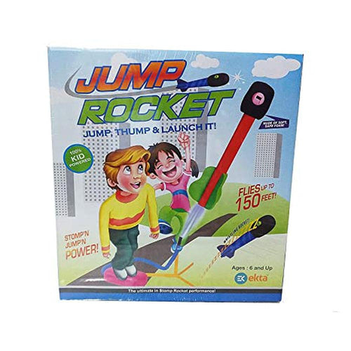 Ekta Air-Powered Jump Rocket Toy - Jump, Stomp & Watch it Fly (6-10 Years)