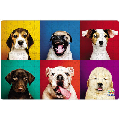 Adorable Puppies Cardboard Jigsaw Puzzle - 252 pieces