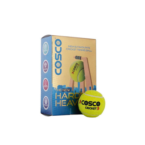 Cosco Cricket Tennis Ball (Pack of 6) - Yellow