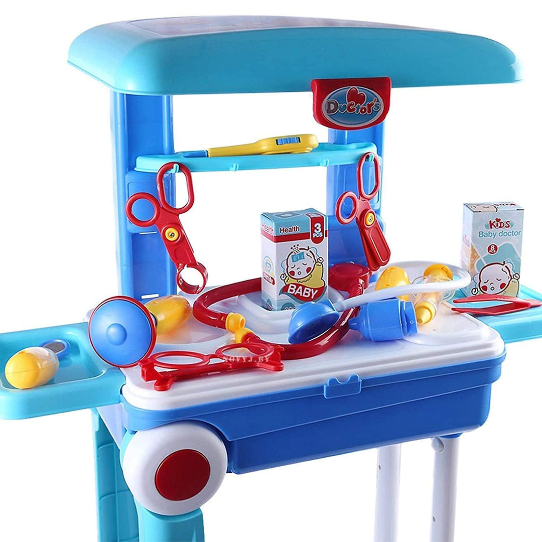 20 Pieces Little 2-In-1 Trolley Doctor Pretend Play Set (2-6 Years)