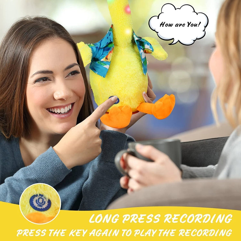 Dancing, Repeating What You Say with Hindi Songs Singing Imitating Duck Toy