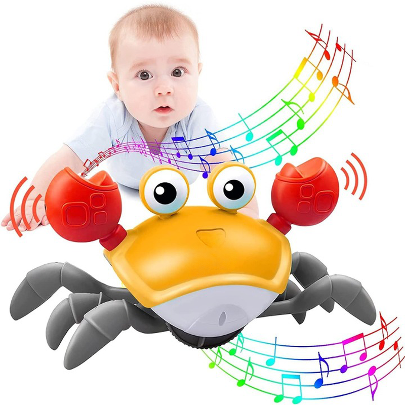 Electric Walking Sensor Crab Crawling Interactive Development Walking Toy