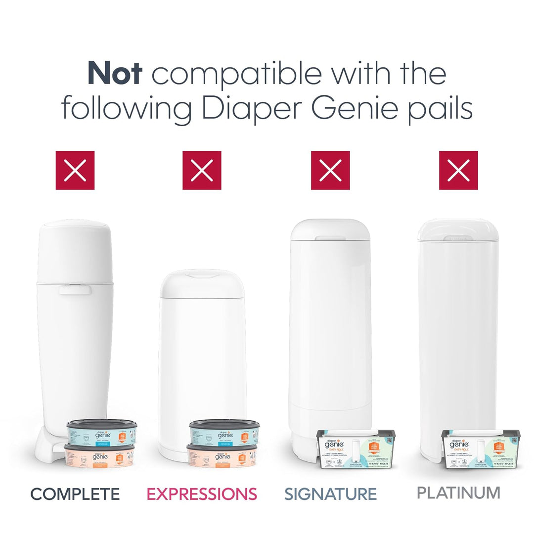 Diaper Genie The Jumbo Square Refill with Continuous Film - Hold up to 810 Newborn-Sized per Refill