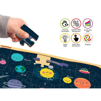 Solar System Wooden Jigsaw Puzzle, 40pcs