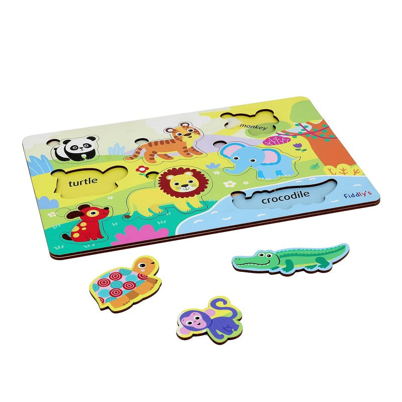 Wooden Learning Educational Puzzle (Complete Pack Of 6)