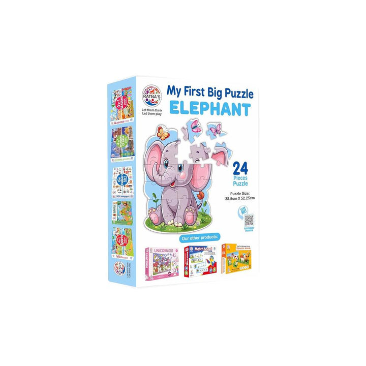 Ratna's My First Big Puzzle - Elephant I 24 Pieces Jigsaw Puzzle