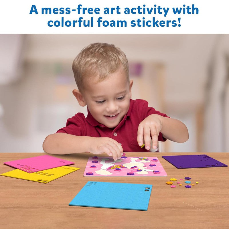 Fun With Foam Puppies Art Activity with Colorful Foam Stickers