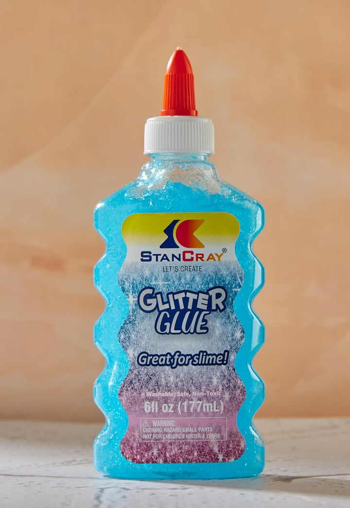 STANCRAY Washable Glitter Glue - 177ml | Liquid Glue, Extra Strong | Great for Making Slime