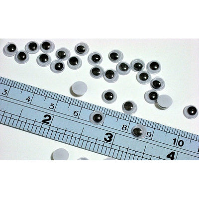 Pack of 100 Googly Eyes | 6mm | Wiggle Eyes for DIY Projects Fun and Expressive Craft Supplies