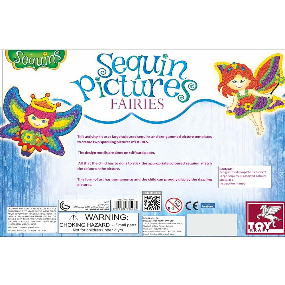 Sequin Pictures Fairies (Activity Kit)