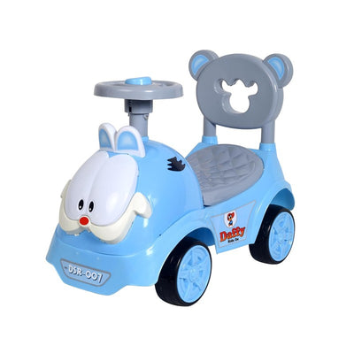 Non Battery Operated Deffy Ride-On Car with Music, Sound, Light, Backrest and Comfortable Seat | Blue | COD Not Available