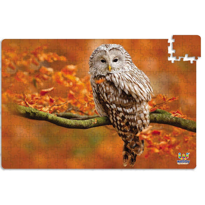 Owl in Autumn Wooden Jigsaw Puzzle, 252 pieces