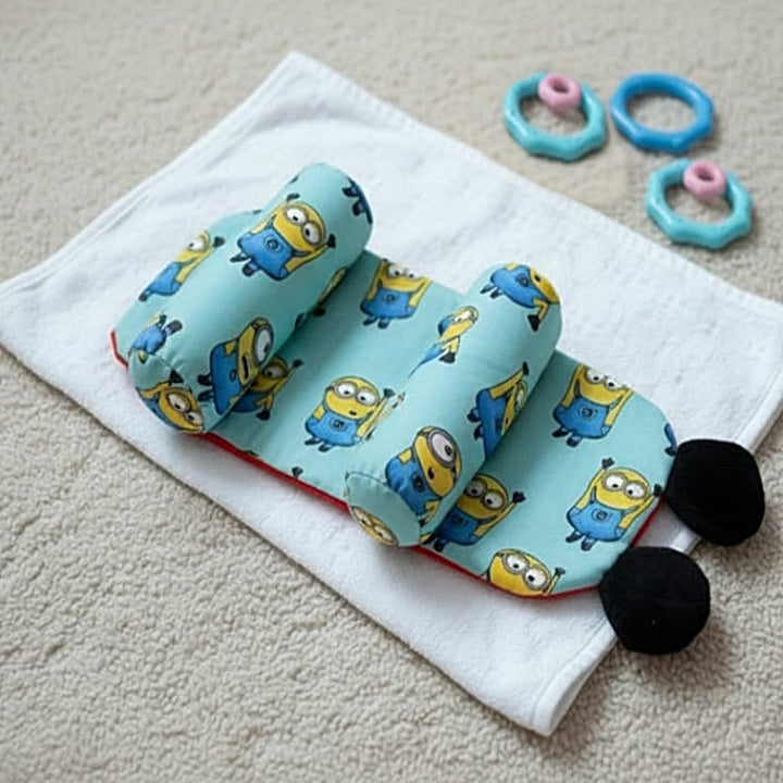 MUREN Baby Head & Neck Support - Printed Pillow for Supervised Rest