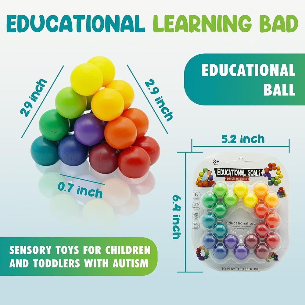 Educational Goals Sensory Ball Toy Set | Multi-Texture Stress Relief & Tactile Activity Balls