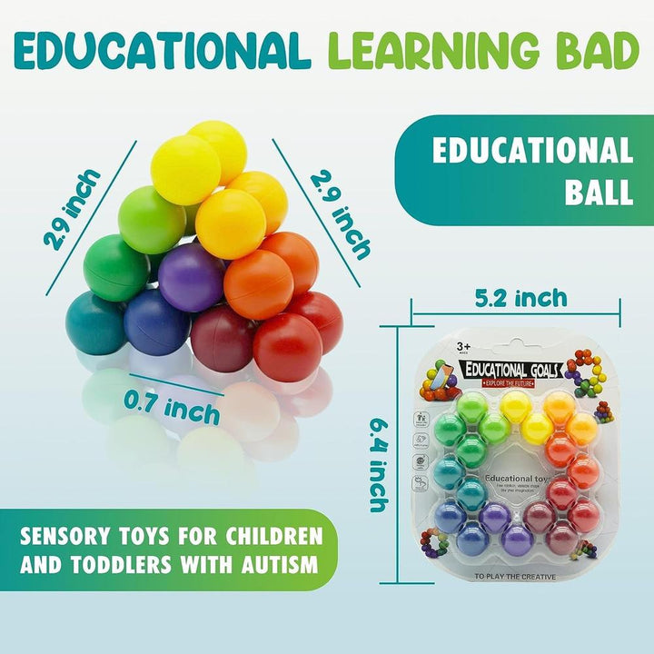 Educational Goals Sensory Ball Toy Set | Multi-Texture Stress Relief & Tactile Activity Balls