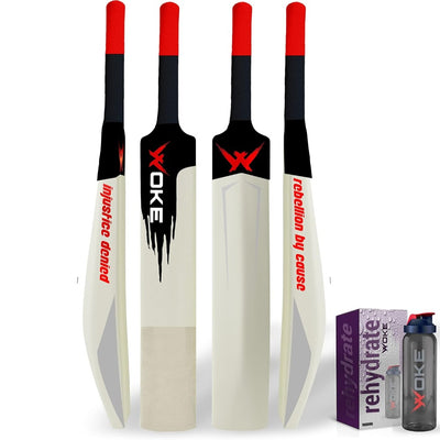 Stalwart Heavy Duty Plastic Premium  Cricket Bat Full Size with Sipper (Plastic) | 15+ Years