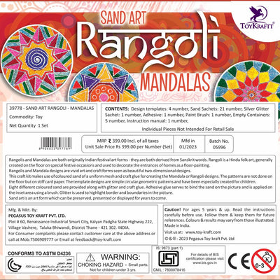 Sand Art Kit Rangoli Mandala