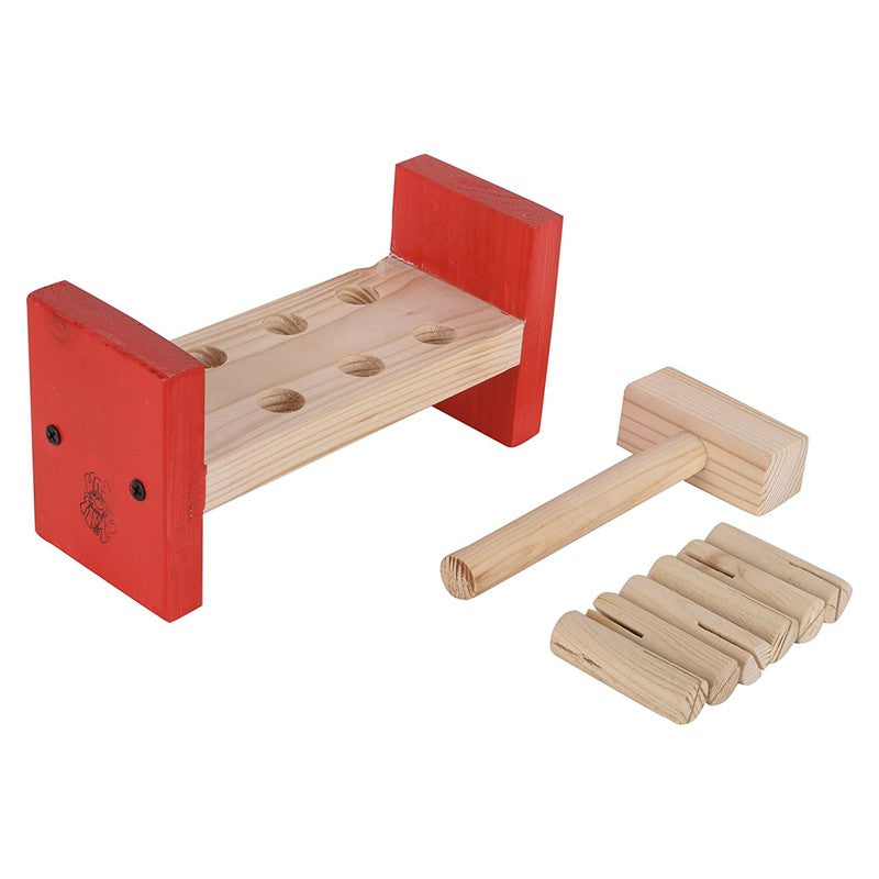 Wooden Hammer Peg Set