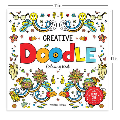 Creative Doodle Coloring Book: Children Coloring Book with Tear Out Sheets