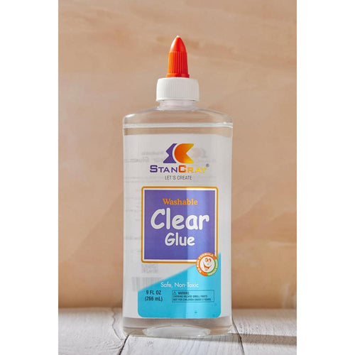 STANCRAY Washable Clear Craft Glue - 266ml | Great for Making Slime | All Multi-Purpose Liquid Glue, Extra Strong